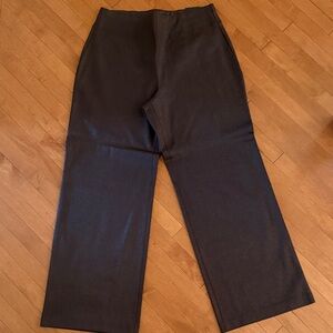 Express Shimmery Dark Brown Wide-Leg Trousers
